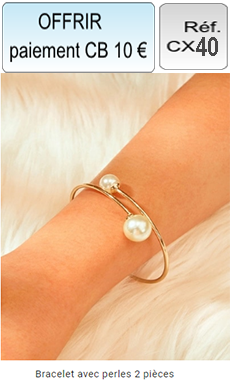 Réf: CX40 Bracelet avec perles
