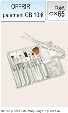 Réf: CX65 Set de pinceaux de maquillage 7 pièces